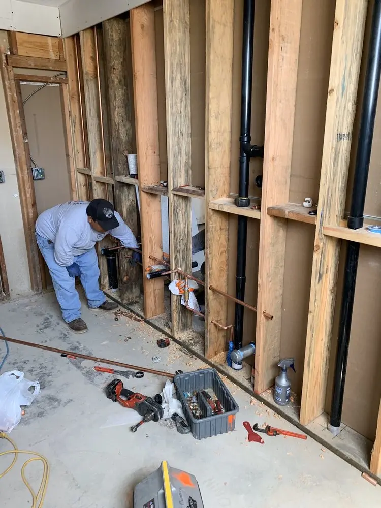 Commercial rough-in plumbing for Water Heater Replacement in East Windsor Hill